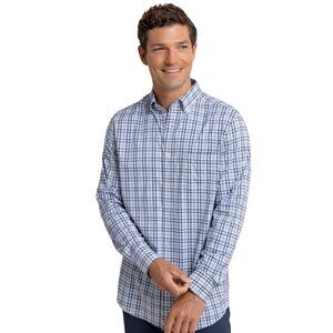 Southern Tide Intercoastal Haywood Plaid Sport Shirt – Triumph Blue